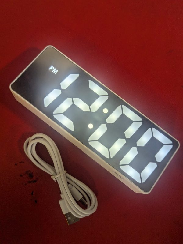 LED Mirror Clock – Stylish, Modern, and Functional Timepiece! r2