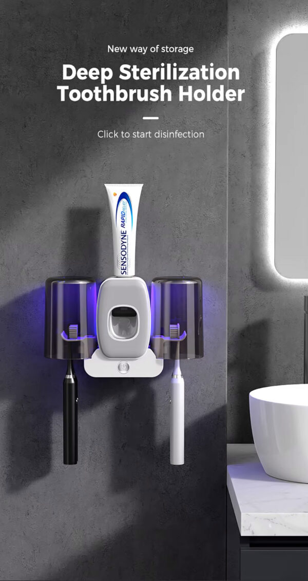Toothpaste Dispenser with Toothbrush Sterilizer in Sri Lanka – Hygienic and Convenient 2